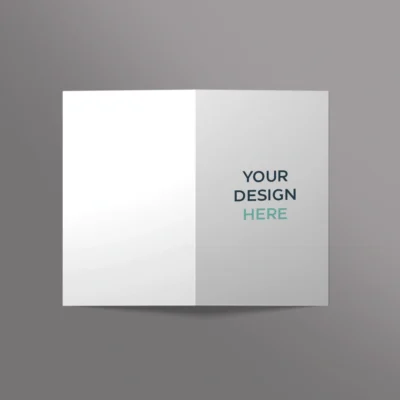 A5 size Single Fold Brochure