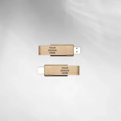 Custom designed Bamboo USB